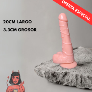 Dildo realista de silicona