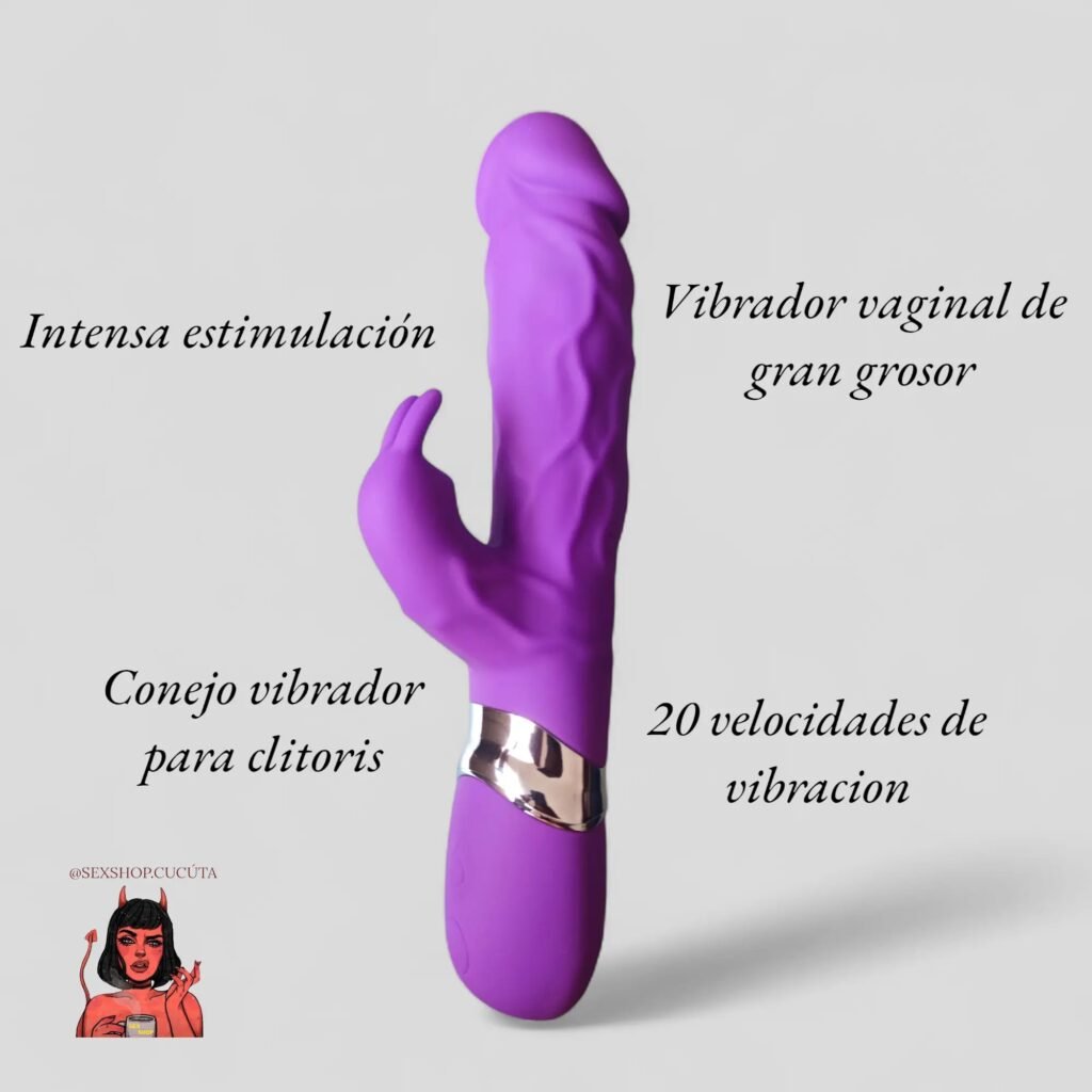 Amatista violeta vibrador doble