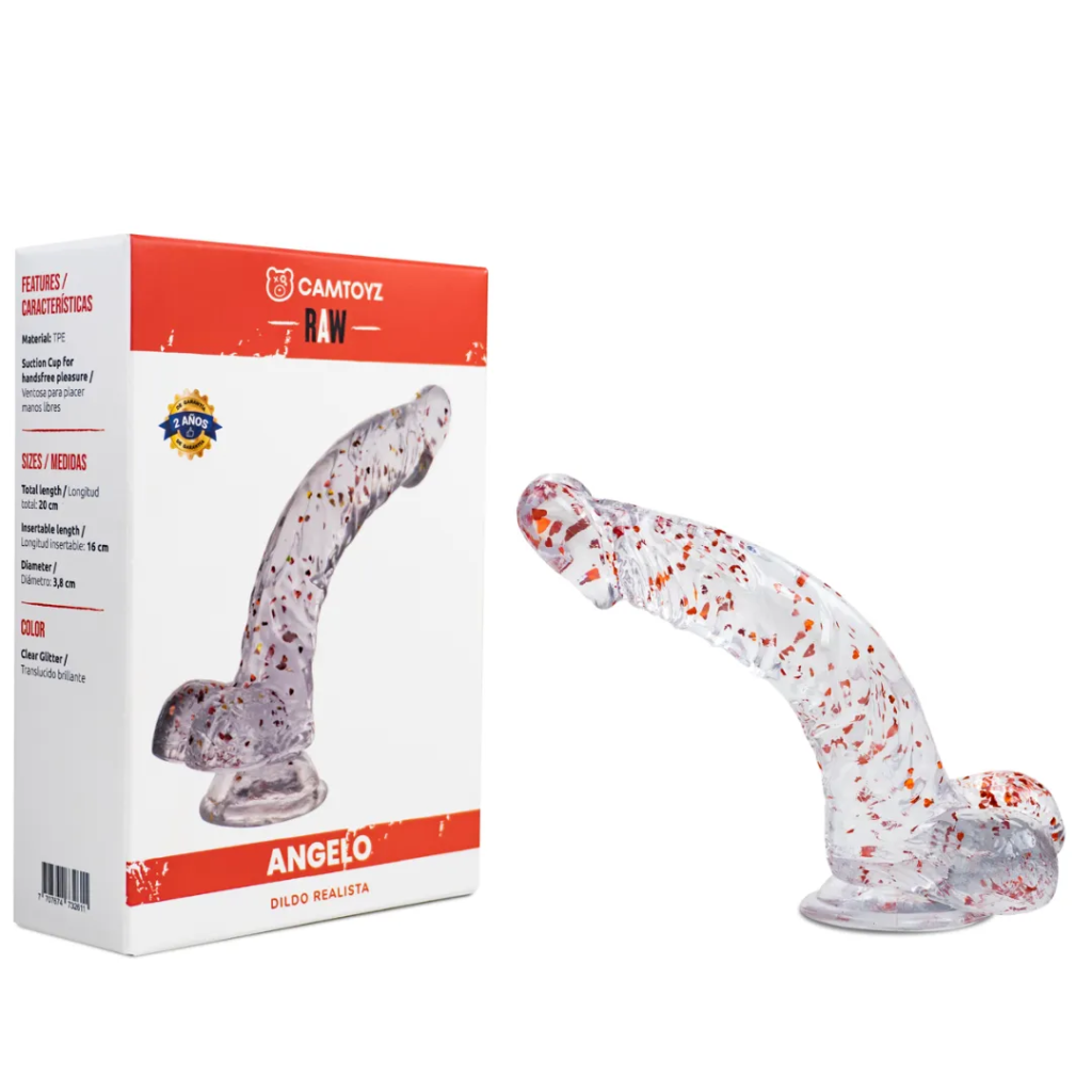 Dildo Realista Translúcido - Brillo y Placer Futurista