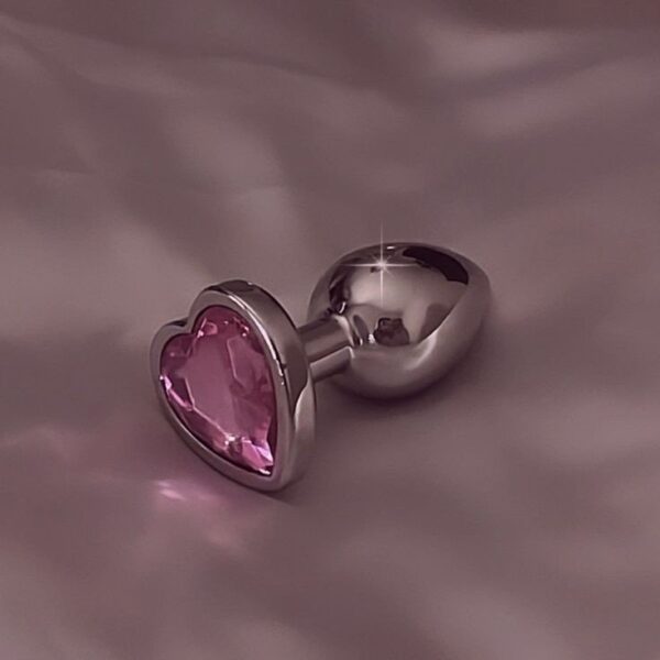 Plug anal forma de corazón