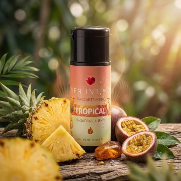 Lubricante sen intimo efecto caliente tropical