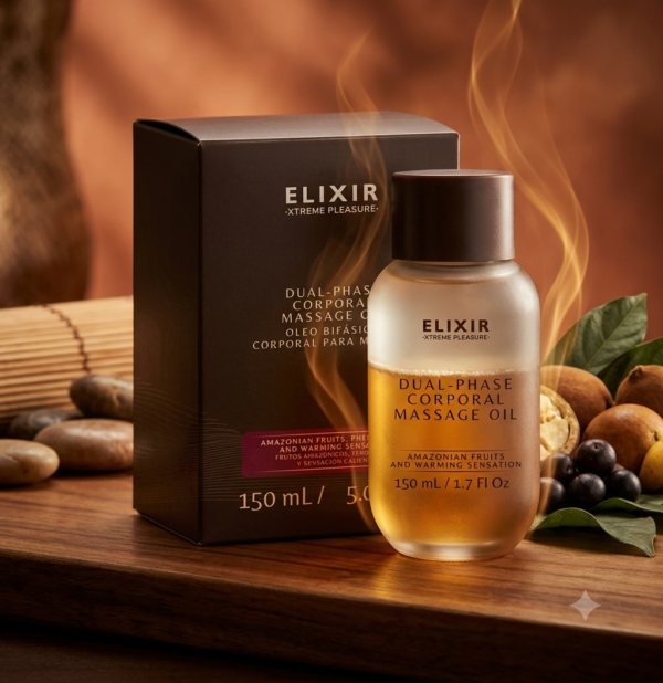 Aceite corporal Dual-Phase Corporal Massage Oil. Elixir